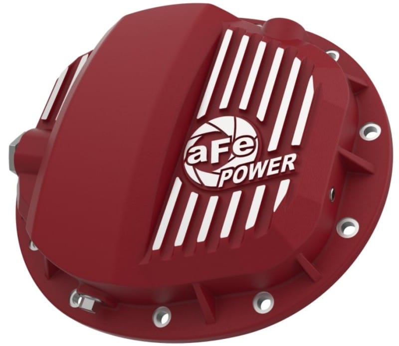 aFe Pro Series GMCH 9.5 Rear Diff Cover Red w/ Machined Fins 19-20 GM Silverado/Sierra 1500 thumbnail 2