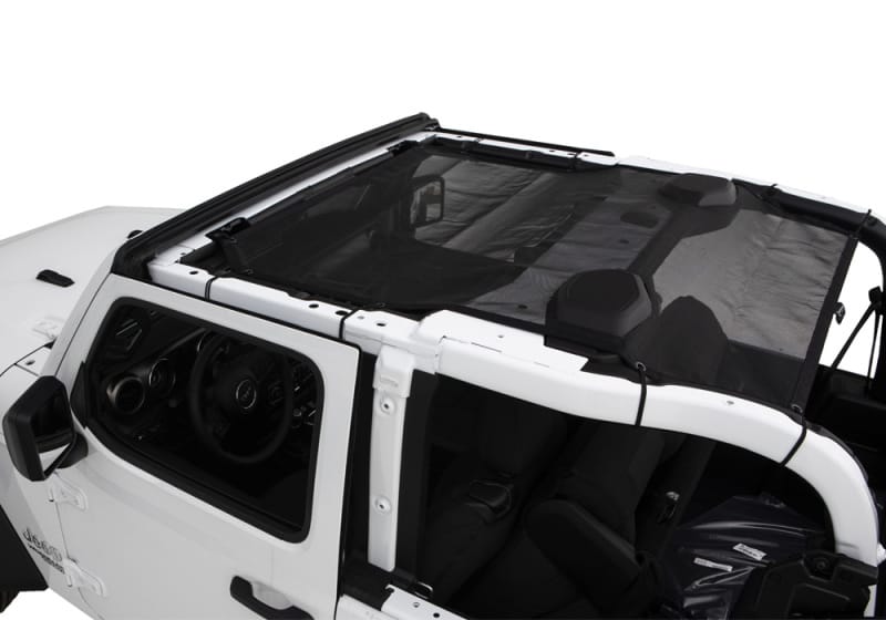 Rampage 2018-2019 Jeep Wrangler(JL) Sport 2-Door Mesh Shade Top - Black thumbnail 2