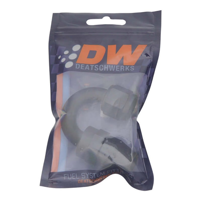 DeatschWerks 8AN Female Swivel 180-Degree Hose End PTFE (Incl Olive Insert) - Anodized Matte Black thumbnail 2