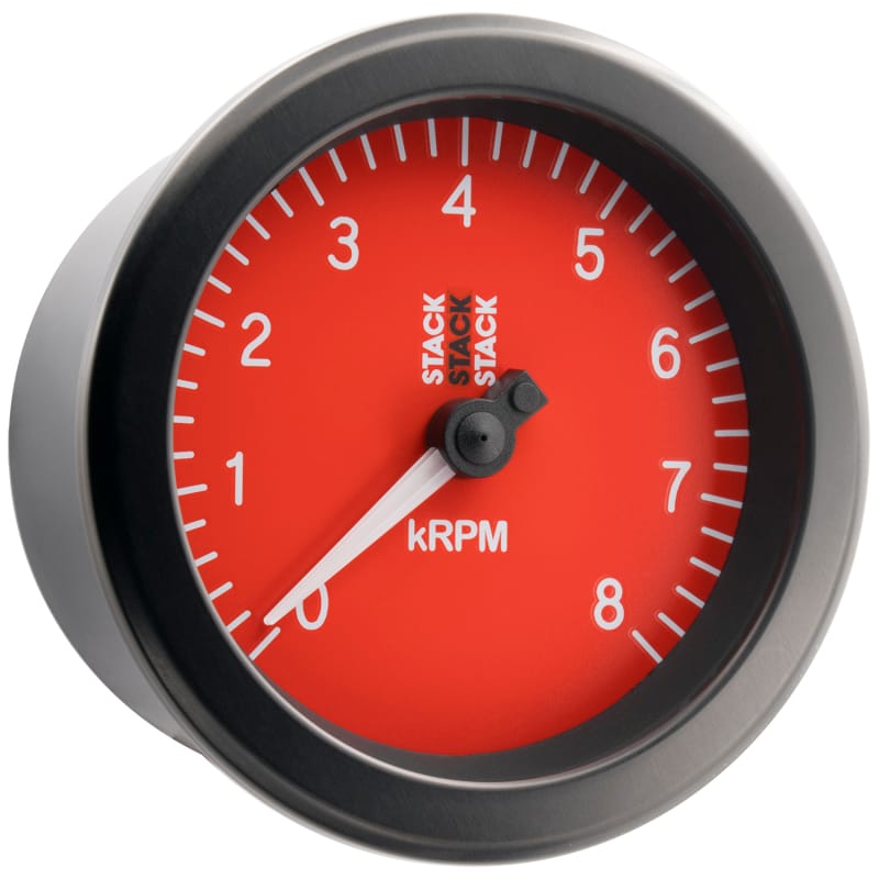 Autometer Stack Sport 88mm 0-8K RPM Tachometer - Red thumbnail 5