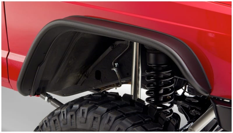 Bushwacker 84-01 Jeep Cherokee Flat Style Flares 2pc - Black - 10063-07 thumbnail 2