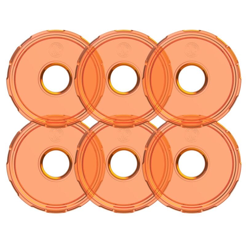 KC HiLiTES Cyclone V2 LED - Replacement Lens - Amber - 6-PK