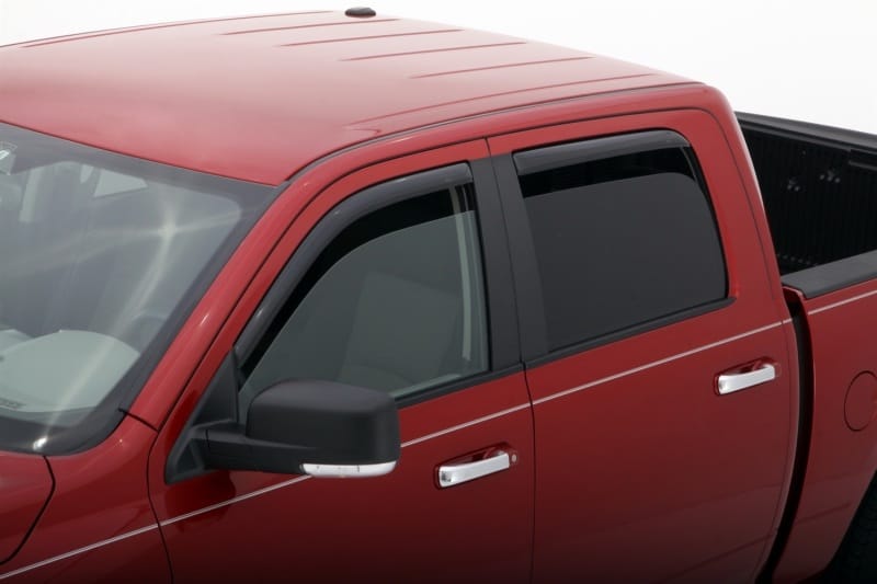 AVS 09-18 Dodge RAM 1500 Crew Cab Ventvisor In-Channel Front & Rear Window Deflectors 4pc - Smoke thumbnail 2