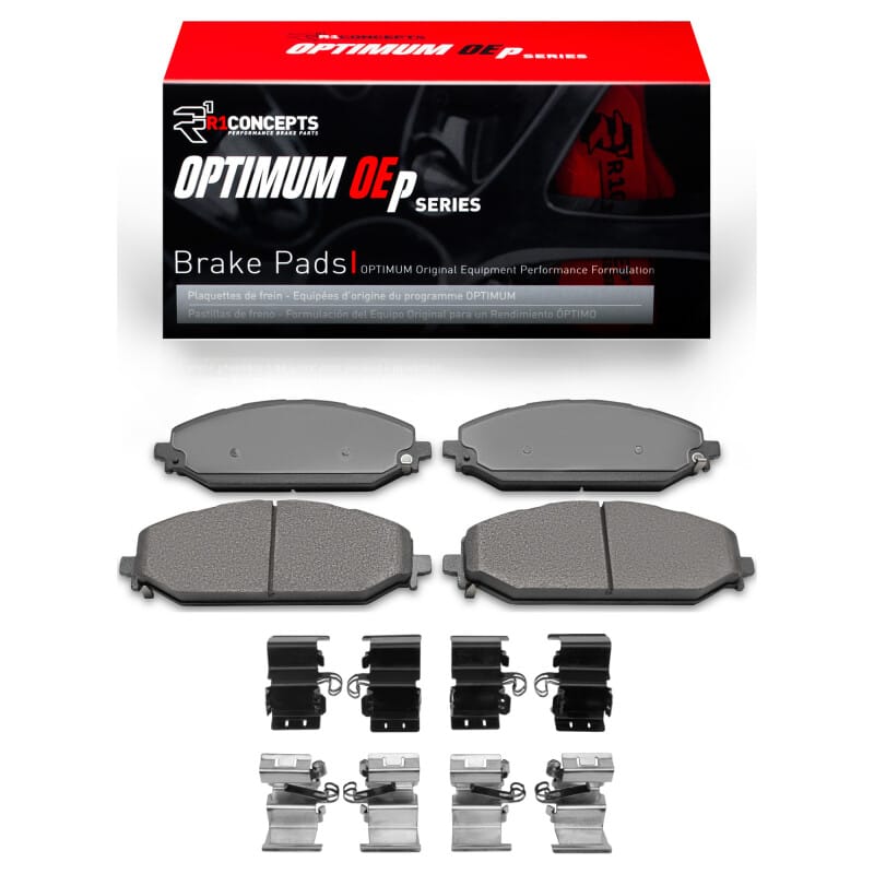R1 2019-2025 Jeep Grand Wagoneer L Front R1 Optimum OE Pads & Hardware Kit