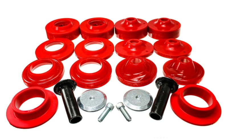 Energy Suspension 18+ Jeep Wrangler JL Red Rock-Flex 2in Adjustable Coil Spacer Set