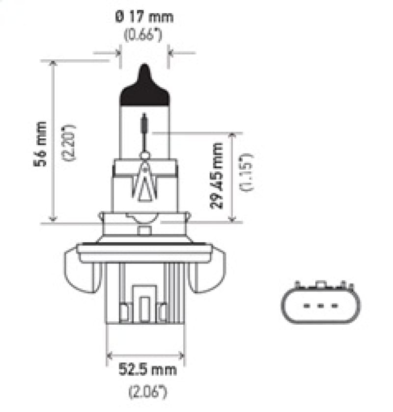 Hella Bulb H13 9008 12V 60/55W Xen Ylw thumbnail 3