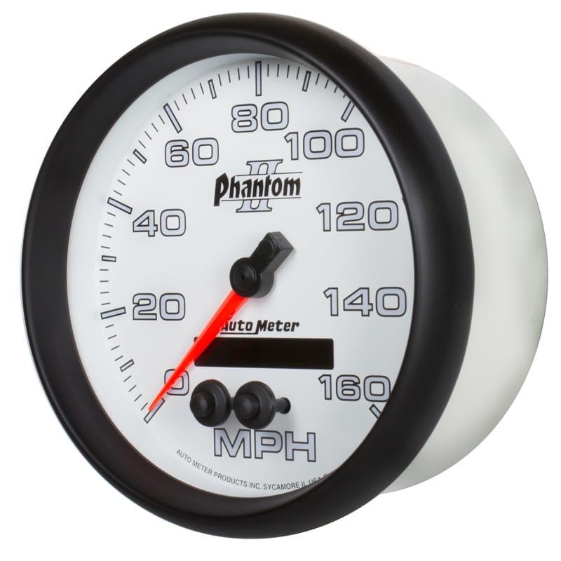 Autometer Phantom II 5in 0-140MPH In-Dash Electronic GPS Programmable Speedometer thumbnail 2