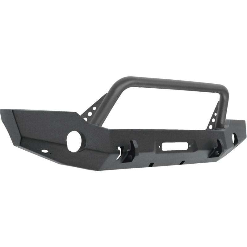 Westin 18-19 Jeep Wrangler JL WJ2 Full Width Front Bumper w/Bull Bar Textured Black thumbnail 2