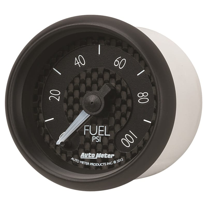 Autometer GT Series 52mm Full Sweep Electronic 0-100 PSI Fuel Pressure Gauge thumbnail 2