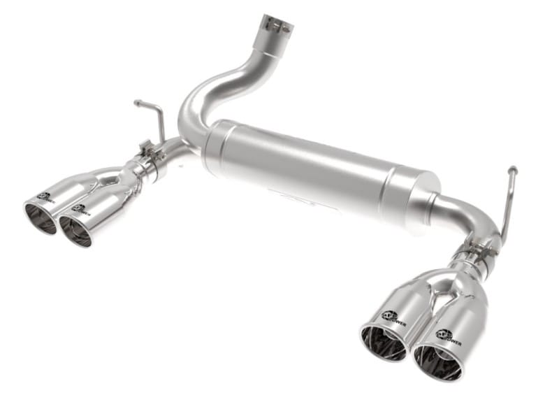 aFe Vulcan Series 2.5in 304 SS Axle-Back Exhaust Polished 07-18 Jeep Wrangler (JK) V6-3.6/3.8L thumbnail 2