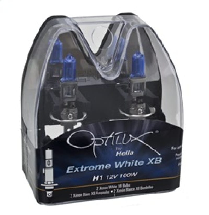 Hella Optilux H1 100W XB Extreme White Bulbs (Pair) thumbnail 4