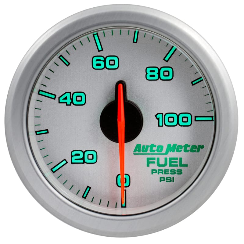 Autometer Airdrive 2-1/6in Fuel Pressure Gauge 0-100 PSI - Silver thumbnail 7