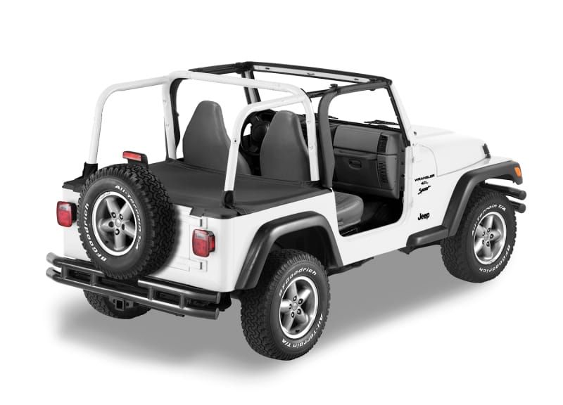 Bestop 03-06 Jeep Wrangler TJ Exc. Unlimited Duster Deck Cover (Black Diamond Factory Soft Top)