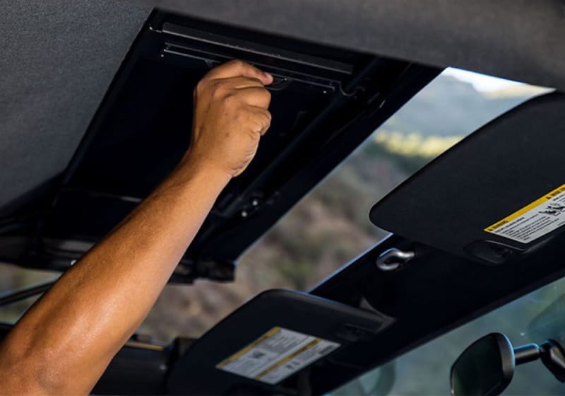 Rampage 2007-2018 Jeep Wrangler(JK) 2-Door Trailview Tonneau Top - Black Diamond thumbnail 2