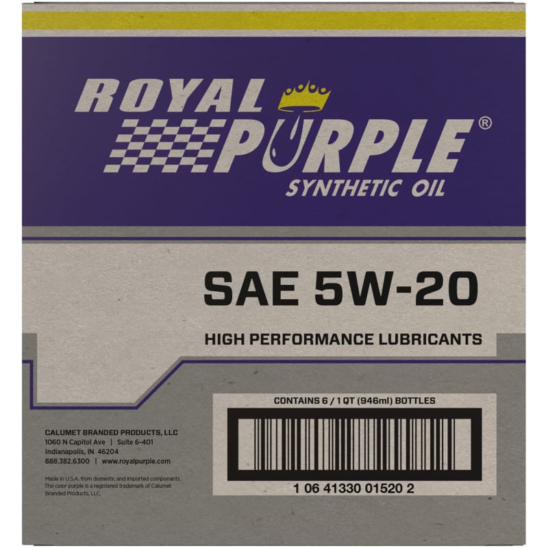 Royal Purple Premium Synthetic High Performance Multi-Grade 5W20 Motor Oil - 1 Quart
