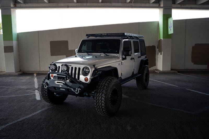 DV8 Offroad 07-18 Jeep Wrangler JK Full-Length Roof Rack thumbnail 2