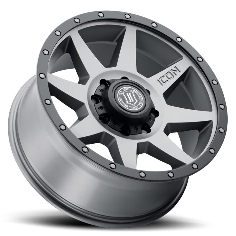 ICON Rebound 20x9 8x6.5in 12mm Offset 5.5in BS Titanium Wheel thumbnail 3