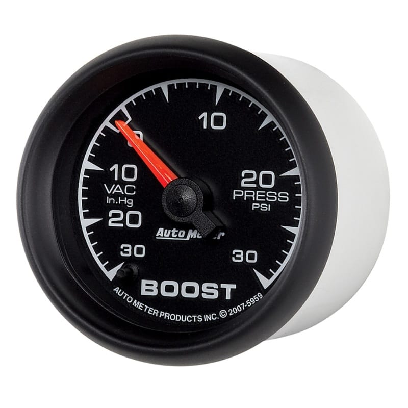 Autometer ES 52mm Full Sweep Electronic 30 In Hg-Vac/30 PSI Vacuum/Boost Gauge thumbnail 2