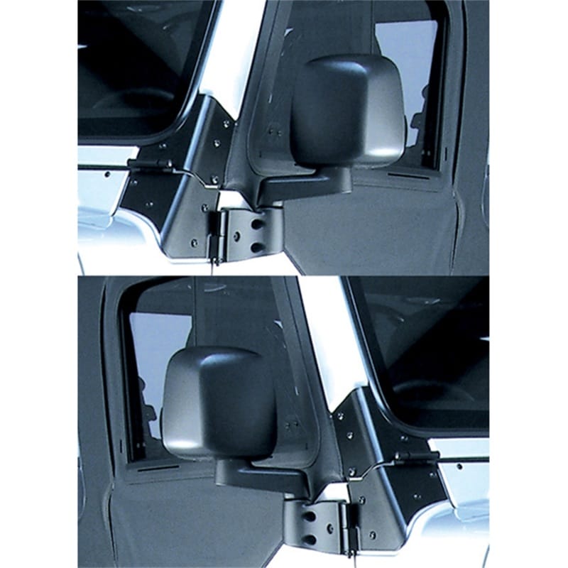 Omix Door Mirror Kit Black- 87-06 Jeep Wrangler thumbnail 2
