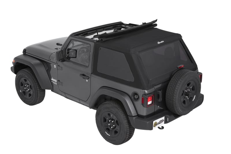 Bestop 18-26 Jeep Wrangler JL 2-Door Trektop (Premium Black Twill) thumbnail 2