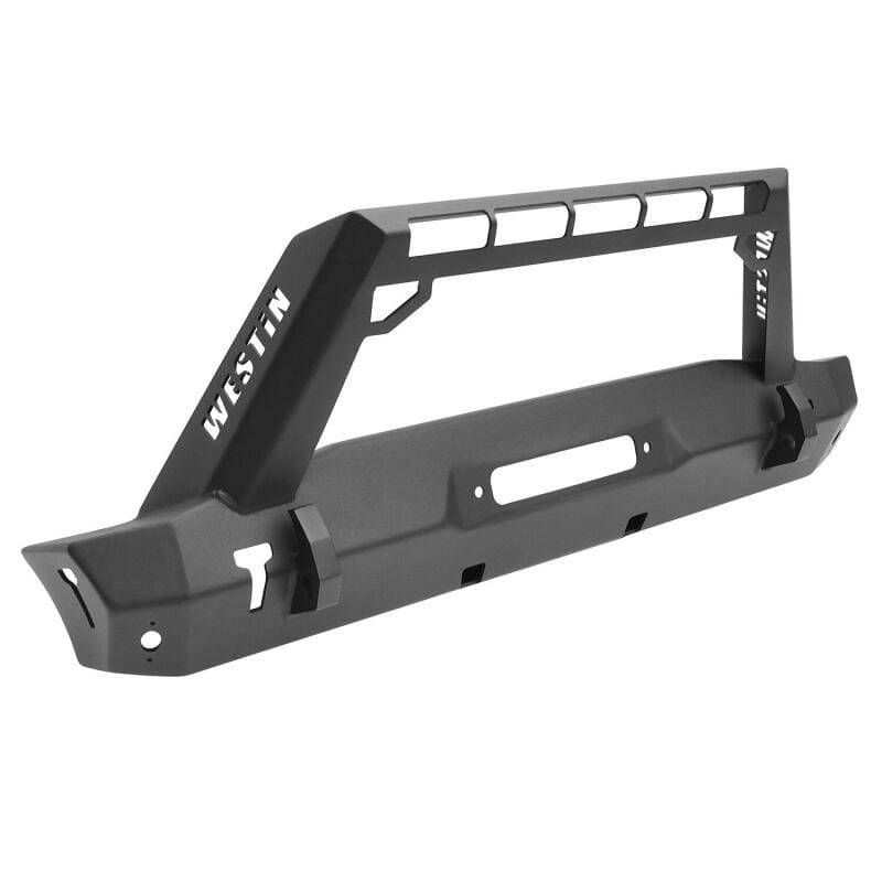 Westin 18-19 Jeep Wrangler JL WJ2 Stubby Front Bumper - Textured Black thumbnail 2
