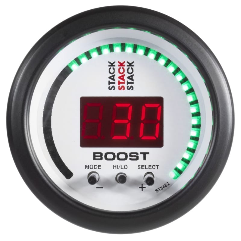 Autometer Stack 52mm -1 to +2 Bar (-30INHG to +30 PSI) Boost Controller - White thumbnail 3