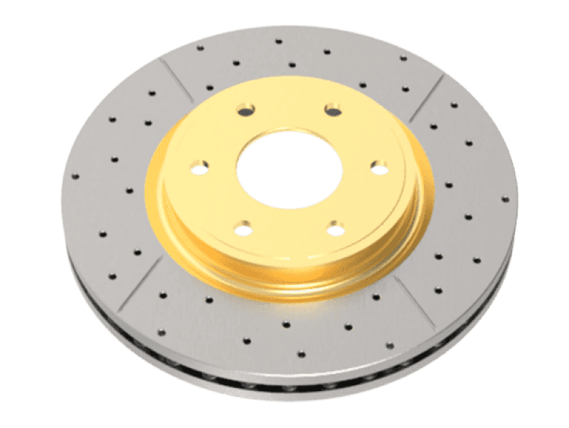 DBA 02-07 Jeep Liberty Front Street Drilled & Slotted Rotor