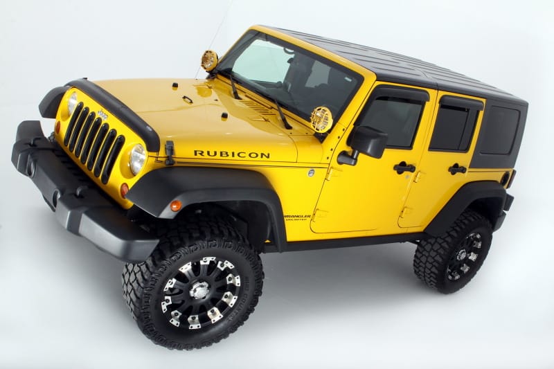 AVS 07-18 Jeep Wrangler Unlimited Ventvisor Outside Mount Window Deflectors 4pc - Smoke thumbnail 2