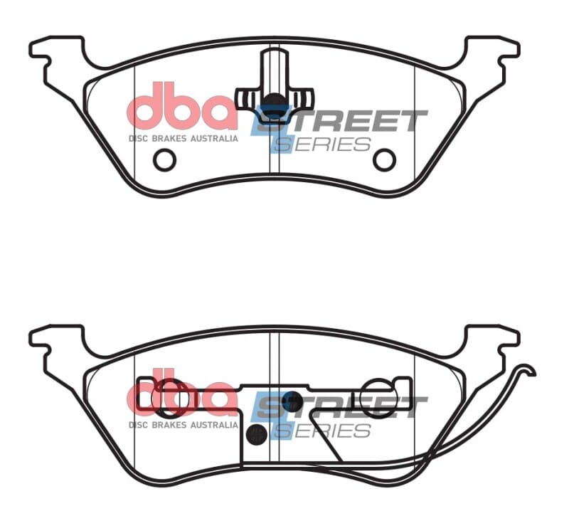 DBA 01-07 Chrysler Town & Country (Rear Rotor) FWD Street Series Rear Brake Pads thumbnail 2