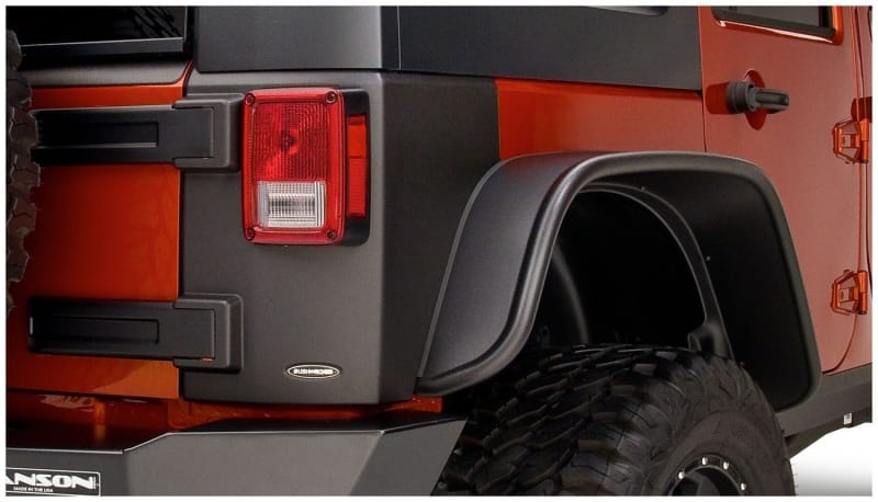 Bushwacker 07-18 Jeep Wrangler Trail Armor Rear Corners - Black - 14010 thumbnail 2