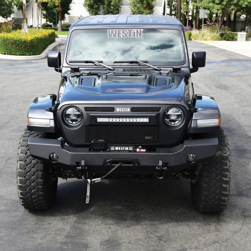 Westin 18-20 Jeep Wrangler JL WJ2 Full Width Front Bumper - Textured Black thumbnail 3