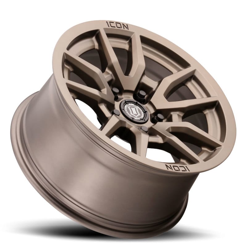 ICON Vector 5 17x8.5 5x5 -6mm Offset 4.5in BS 71.5mm Bore Bronze Wheel thumbnail 3