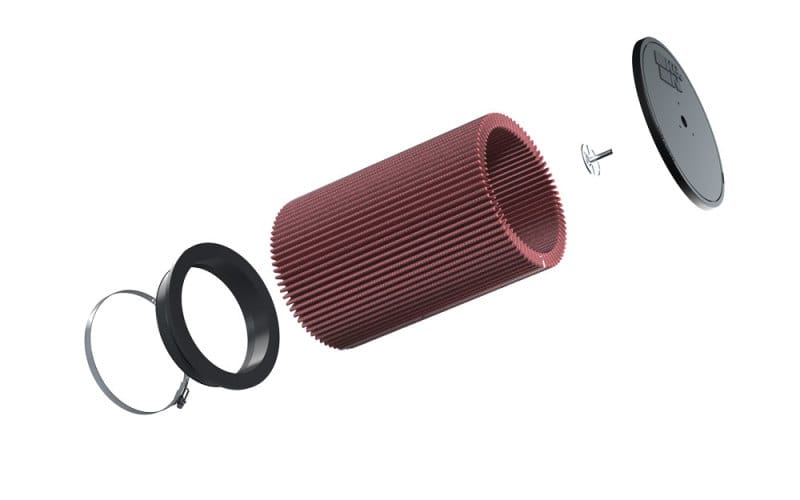 K&N Universal Clamp-On Air Filter 6in FLG 7-1/2in B 7in T 11in H thumbnail 3