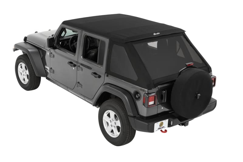 Bestop 18-26 Jeep Wrangler JL 4-Door Trektop (Premium Black Twill)