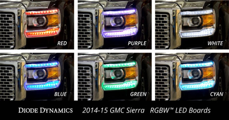 Diode Dynamics 2014-2016 GMC Sierra RGBW DRL LED Boards thumbnail 6