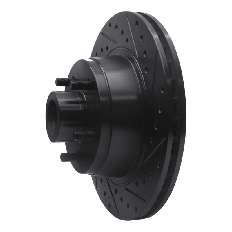 R1 76-81 Chrysler CORDOBA Front Right Drilled & Slotted Black Brake Rotor thumbnail 2
