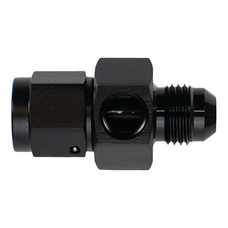 DeatschWerks 6AN Male Flare to Female Flare Swivel with 1/8th NPT
