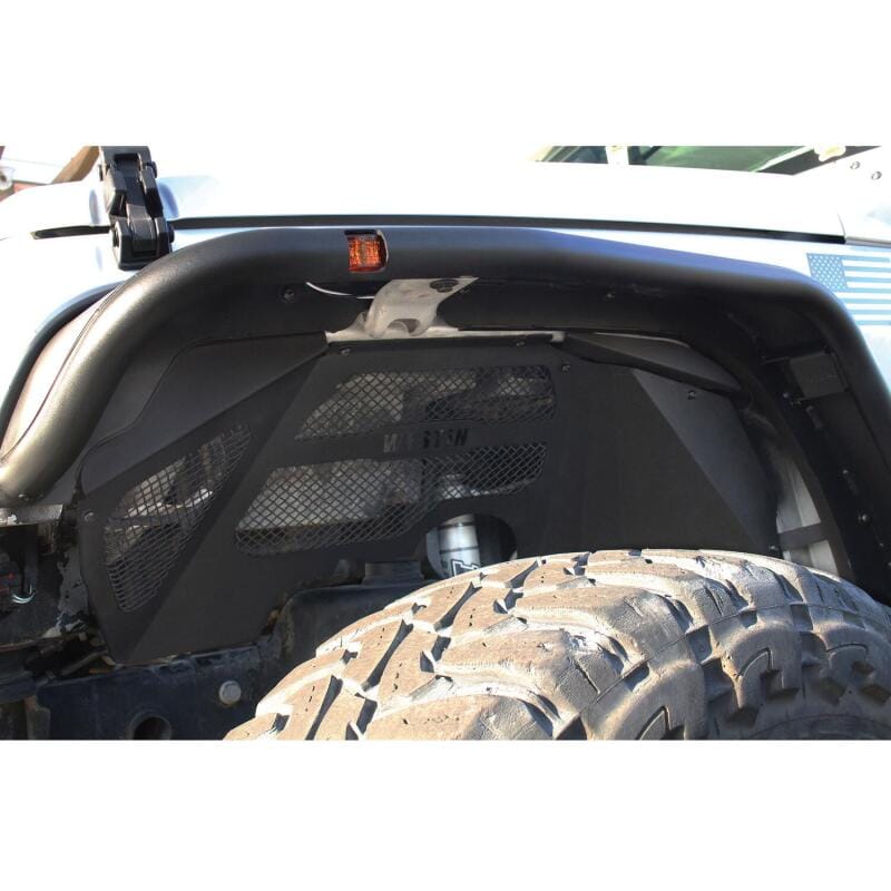 Westin 07-18 Jeep Wrangler JK Inner Fenders - Front - Textured Black thumbnail 3