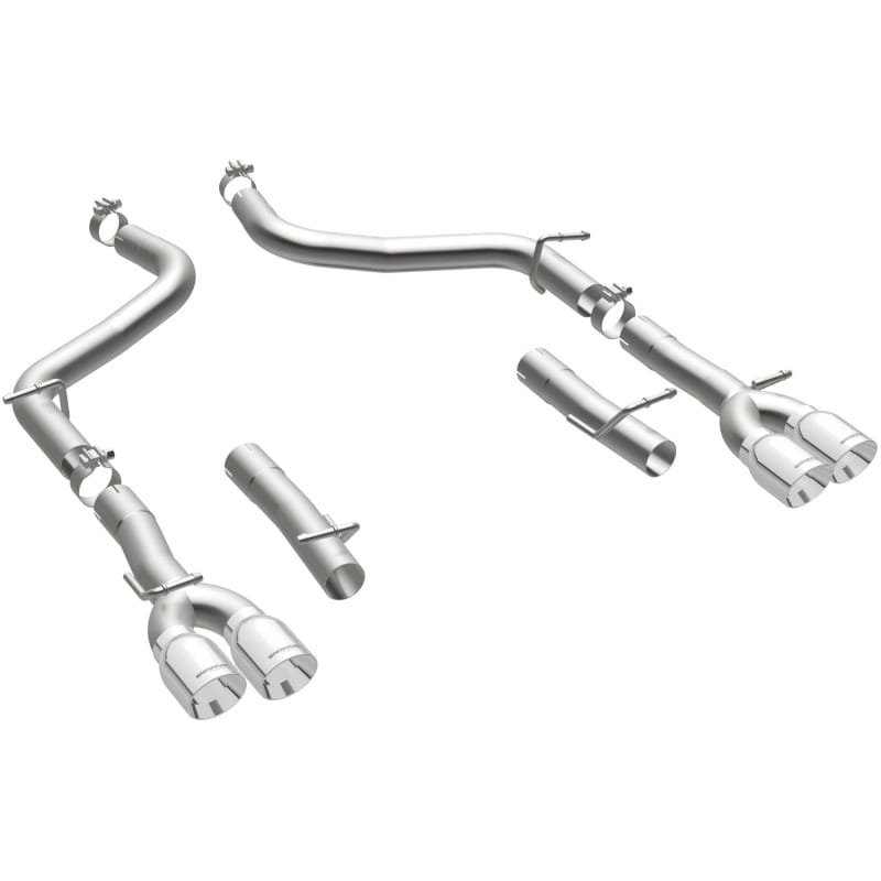 MagnaFlow Axle-Back, SS, 2.5in, Quad Split Rear 3.5in Tip 2015 Dodge Challenger 3.6L V6 thumbnail 4