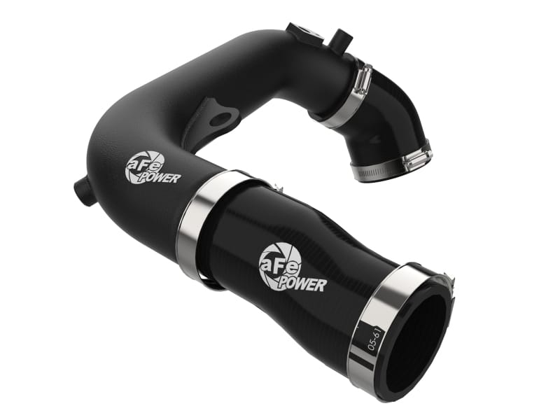 aFe 2024+ Jeep Wrangler JL L4-2.0L (t) BladeRunner 2-1/2in Aluminum Hot Charge Pipe - Black