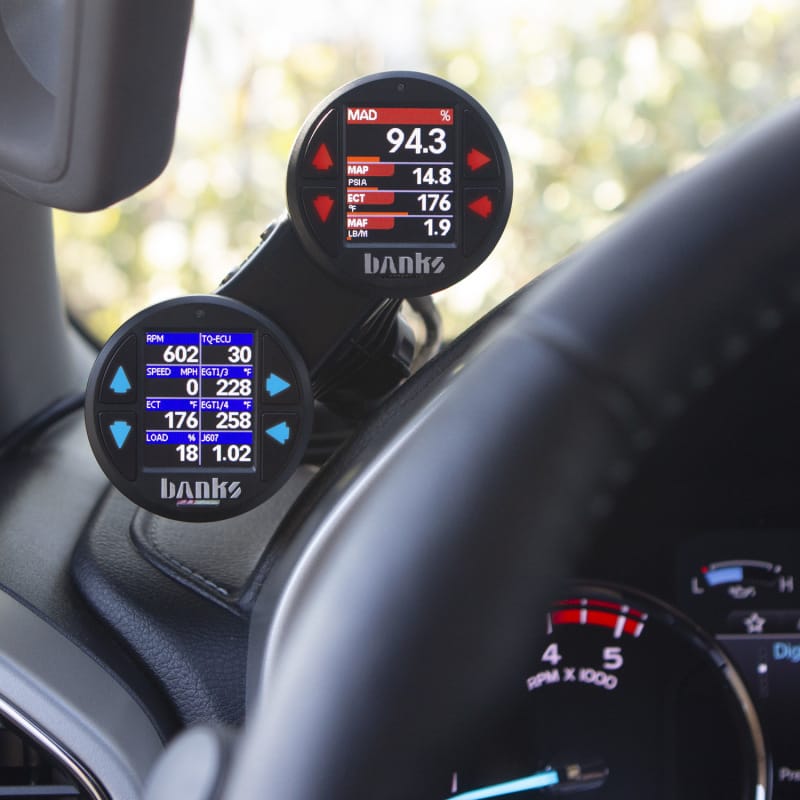 Banks Power Dual Gauge Pod Suction Mount For iDash 1.8 And 52mm Gauges thumbnail 5