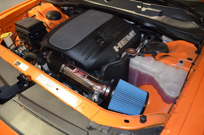 Injen 11-19 Dodge Challenger Hemi 5.7L V8 Polished Power-Flow Air Intake System with Heat Shield thumbnail 2