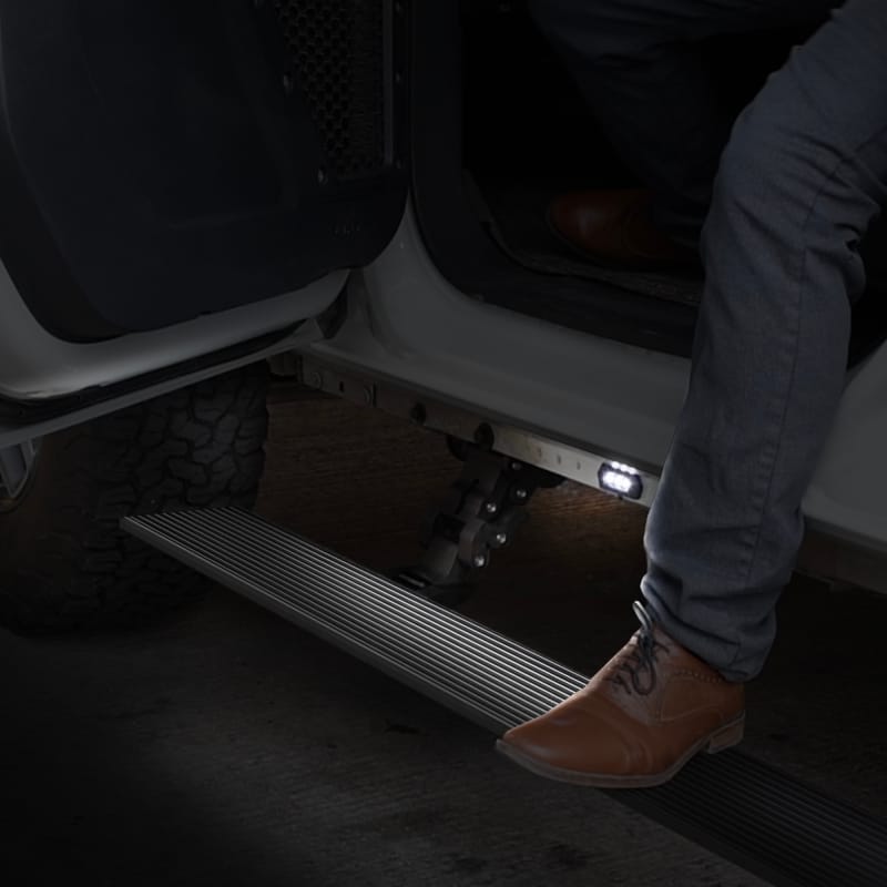 RealTruck 18-24 Jeep Wrangler 2dr VoltStep Electric Running Board Kit (No Drill) - Tex. Blk thumbnail 2