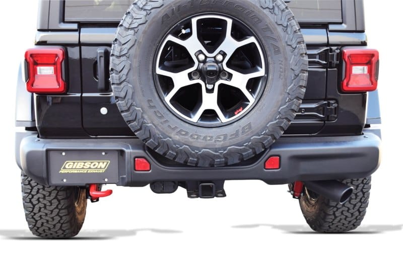 Gibson 18-22 Jeep Wrangler JL Rubicon 3.6L 2.5in Cat-Back Single Exhaust - Black Elite (Ceramic) thumbnail 2