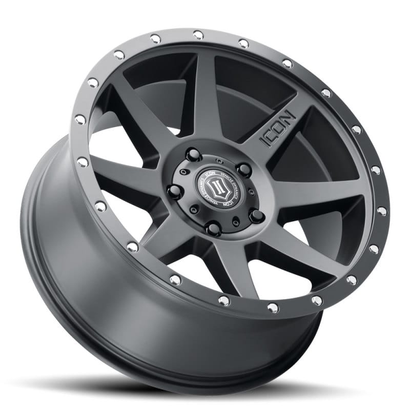 ICON Rebound 20x9 -12mm Offset 5x5 BP 4.5in BS 71.5mm Bore Satin Black Wheel thumbnail 3