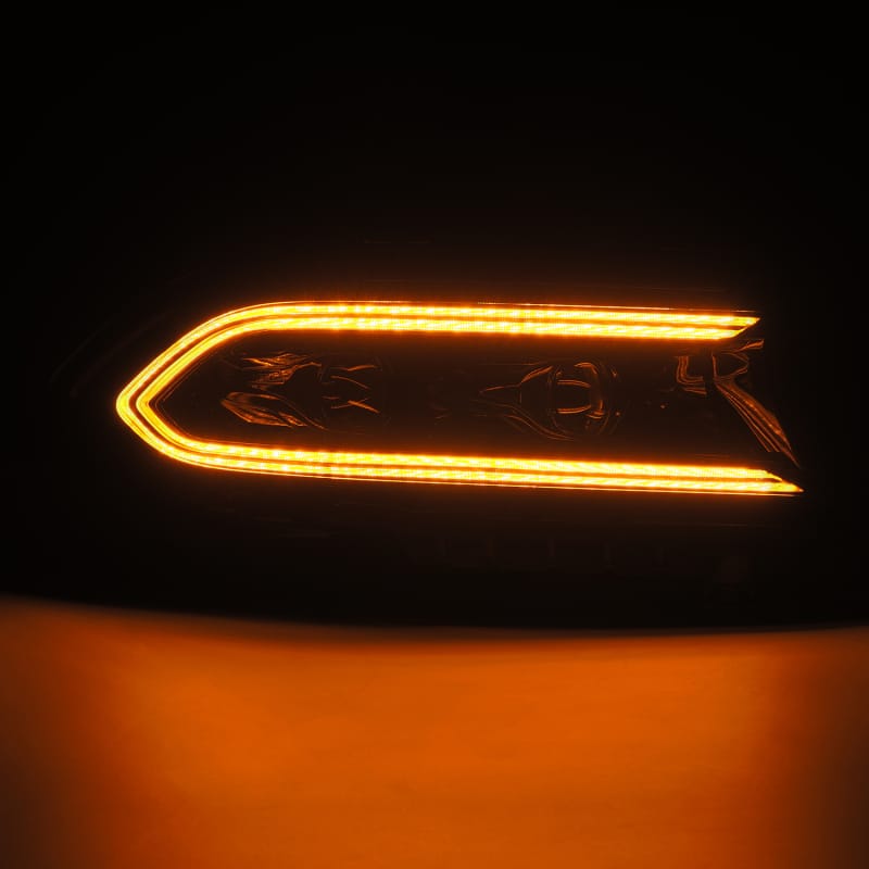 AlphaRex 15-23 Dodge Charger LUXX LED Proj Headlights Alpha-Black w/Actv Light & Seq.Sig / SB DRL thumbnail 3