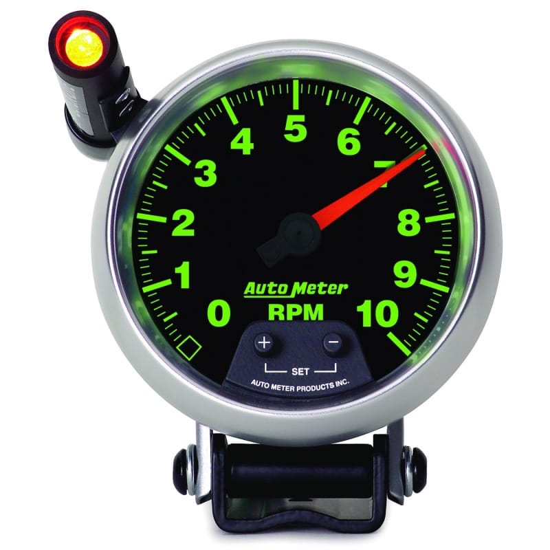 Autometer GS Quick Lite 3 3/4in 10k RPM Pedestal Tachometer thumbnail 2