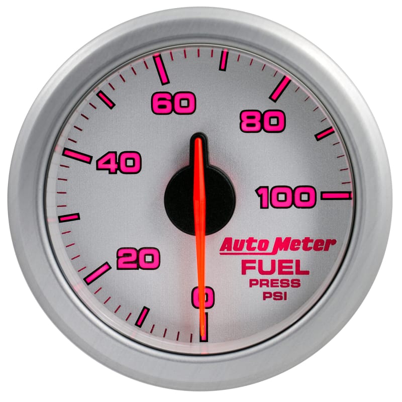 Autometer Airdrive 2-1/6in Fuel Pressure Gauge 0-100 PSI - Silver thumbnail 5
