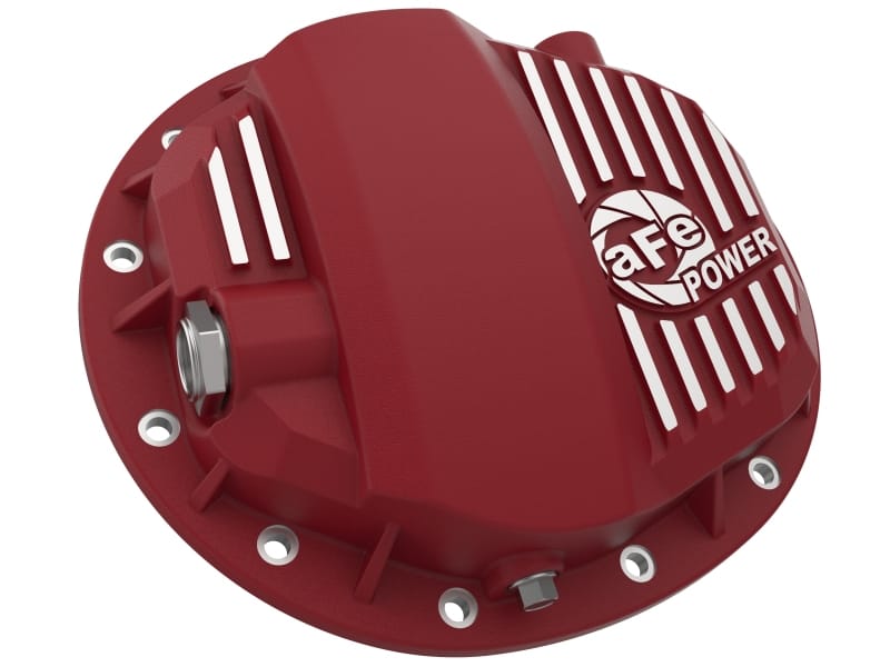 aFe Pro Series GMCH 9.5 Rear Diff Cover Red w/ Machined Fins 19-20 GM Silverado/Sierra 1500 thumbnail 3