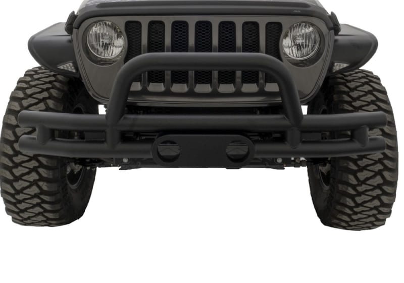 Rampage 2007-2018 Jeep Wrangler(JK) Double Tube Bumper Front - Black - 86620 thumbnail 2